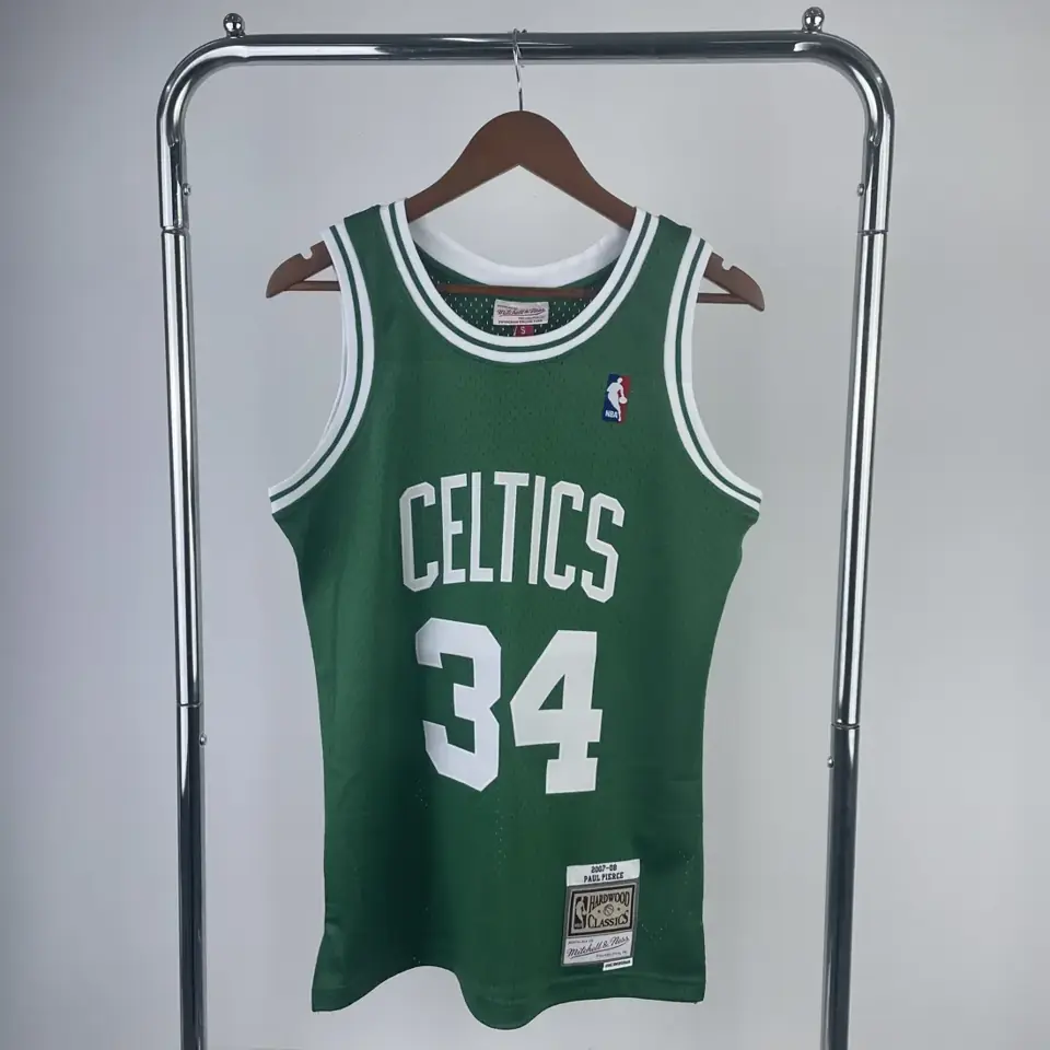 Foto 1 de Camiseta retro termoimpresa MN: SW Boston Celtics temporada 07/08 verde nº 34 Pierce