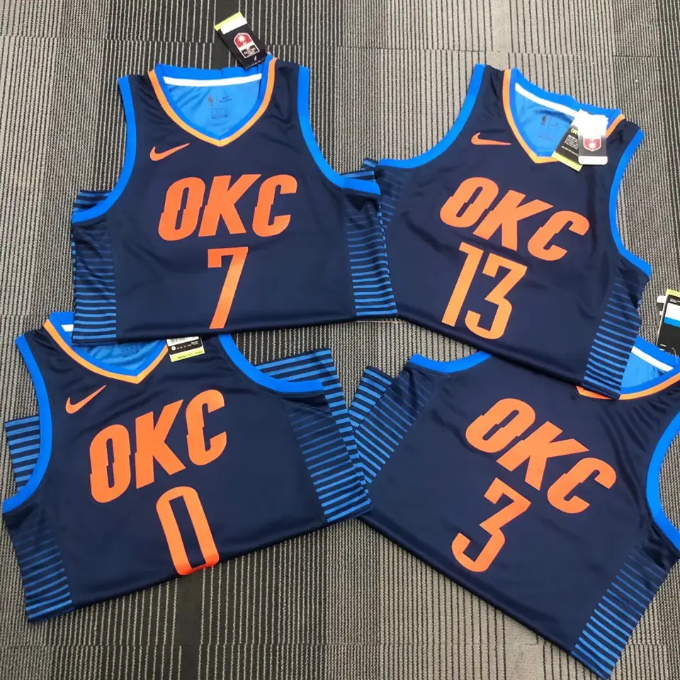 Foto 3 de Thunder rayas azules número 0 Westbrook
