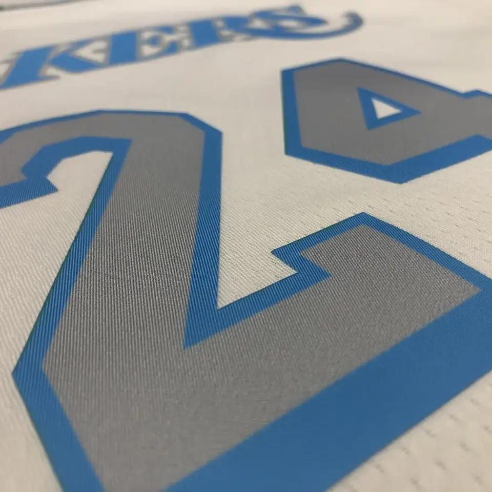 Foto 8 de Temporada 21 Los Angeles Lakers camiseta retro blanca n.º 24 Kobe Bryant