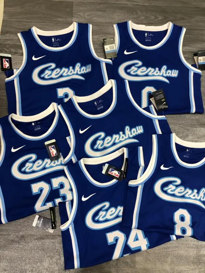 Foto 3 de Los Angeles Lakers Noche Latina retro edición colaboración con cantante azul número 23 LeBron James