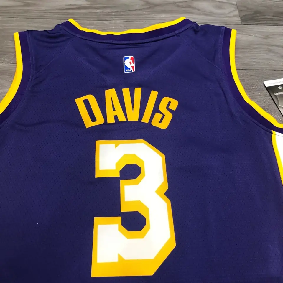 Foto 4 de Los Angeles Lakers morado cuello en V nº 3 Anthony Davis