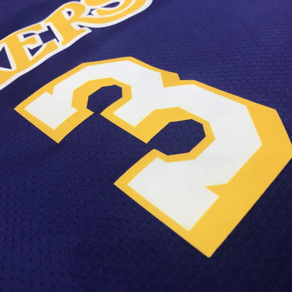 Foto 6 de Los Angeles Lakers morado cuello en V nº 3 Anthony Davis