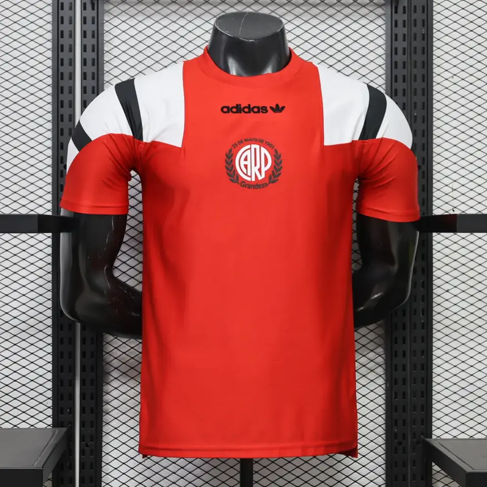 Foto 1 de Camiseta informal retro de River Plate, roja, tallas S-3XL (26-27) · Argentina