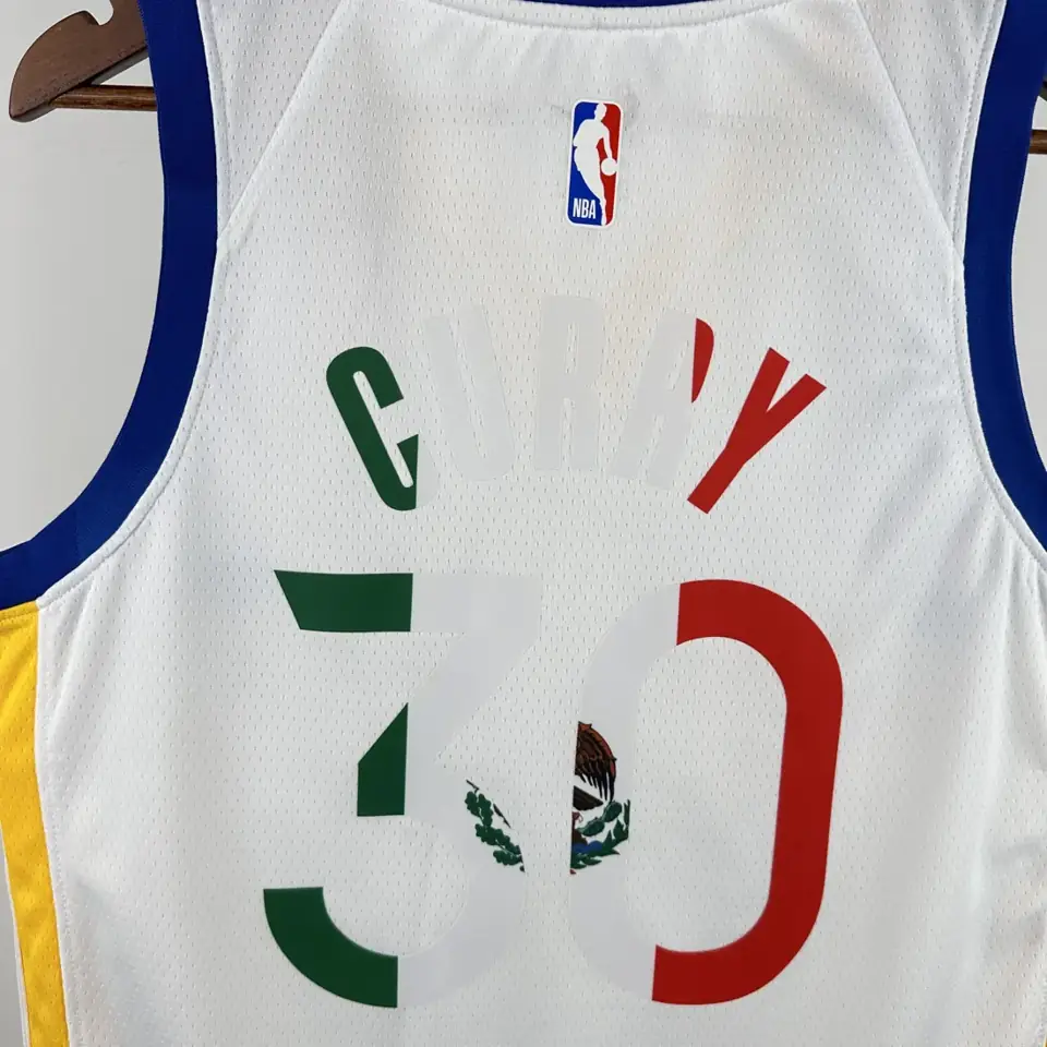 Foto 8 de Warriors cuello en V blanco México #30