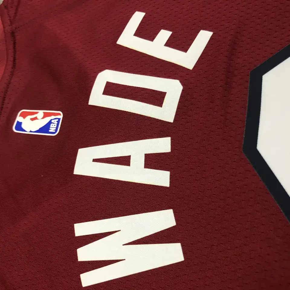 Foto 8 de Temporada 21 Miami Heat temática Jordan, cuello en V, granate, nº 3 Wade