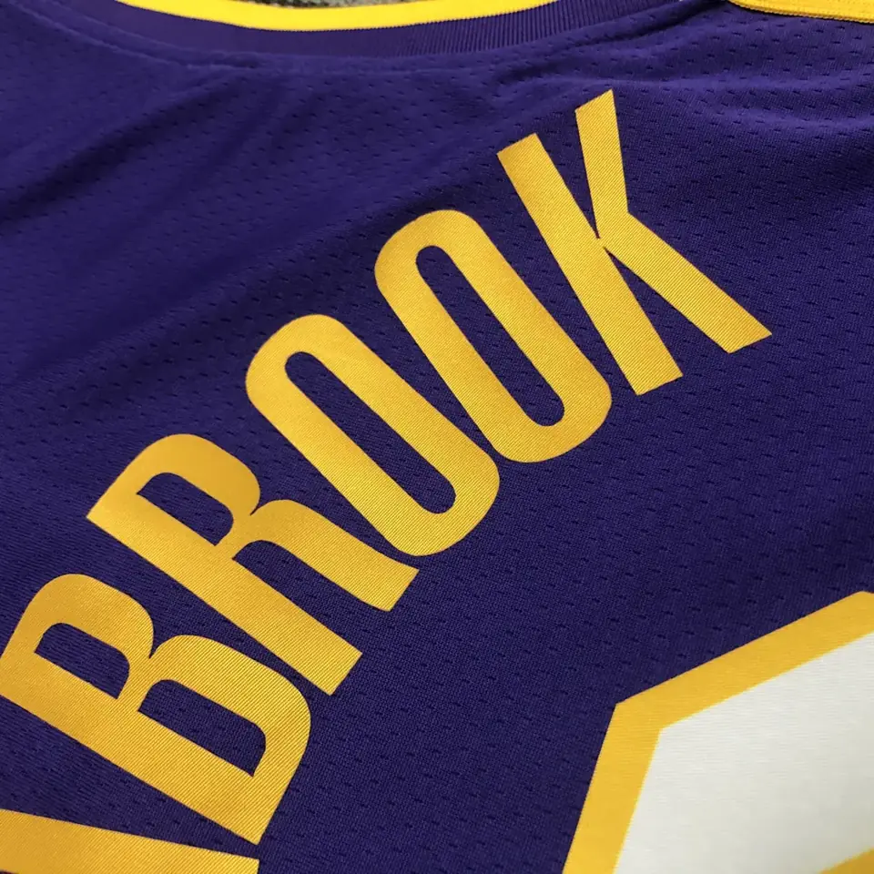Foto 4 de Lakers cuello en V morado #0 Westbrook