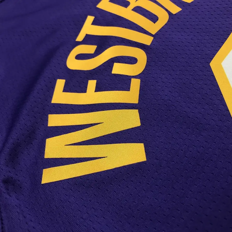 Foto 5 de Lakers cuello en V morado #0 Westbrook