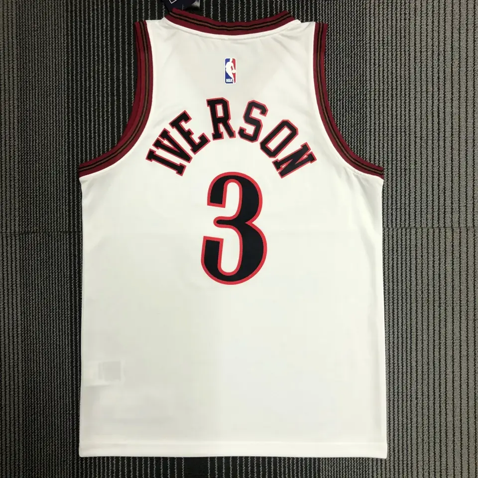 Foto 5 de 76ers retro Gran Estrella blanco número 3 Iverson