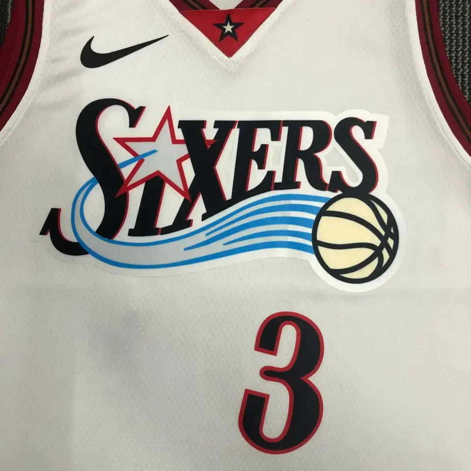 Foto 6 de 76ers retro Gran Estrella blanco número 3 Iverson