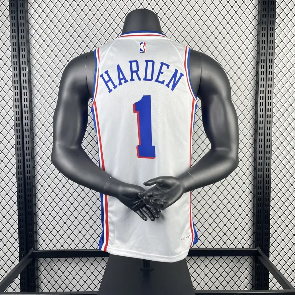 Foto 2 de Temporada 23 76ers local blanco nº 1 Harden