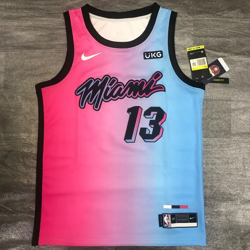 Foto 1 de Temporada 21 Heat de Miami edición ciudad con degradado, n.º 13 Bam Adebayo