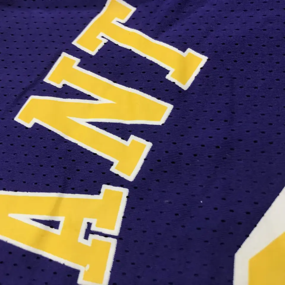 Foto 5 de Mitchellness Lakers de Los Ángeles morado número 8 Kobe camiseta retro de malla de manga corta