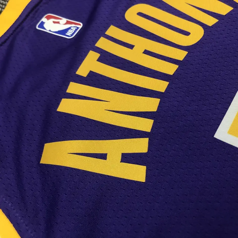 Foto 7 de Lakers cuello redondo morado (estilo Air Jordan) n.º 7 Anthony