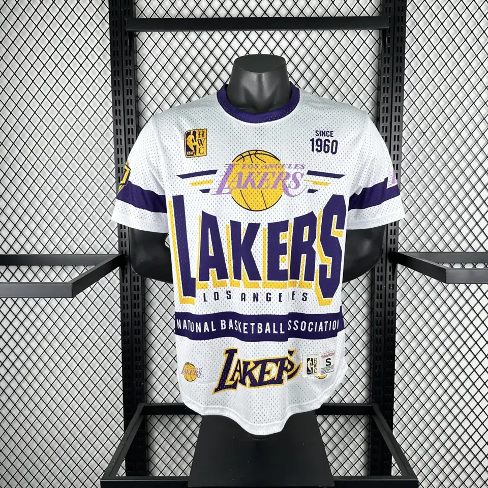Foto 4 de Modelo 26 MN camiseta retro de manga corta Lakers