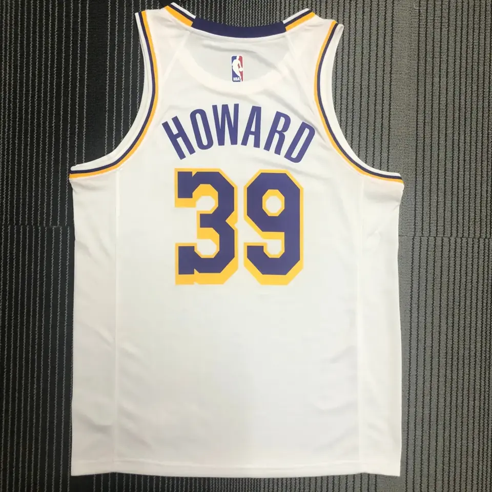 Foto 2 de Lakers de Los Ángeles cuello redondo blanco N.º 39 Dwight Howard