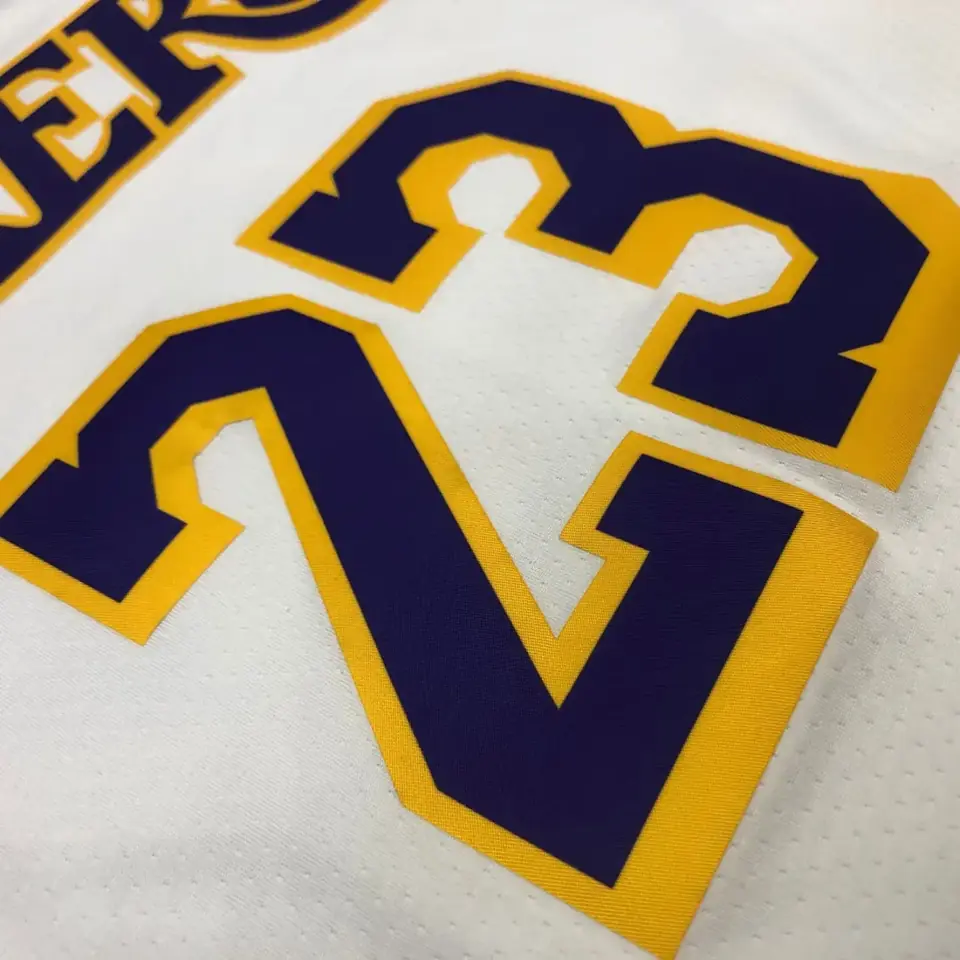 Foto 7 de Los Angeles Lakers blanco cuello en V nº 23 James