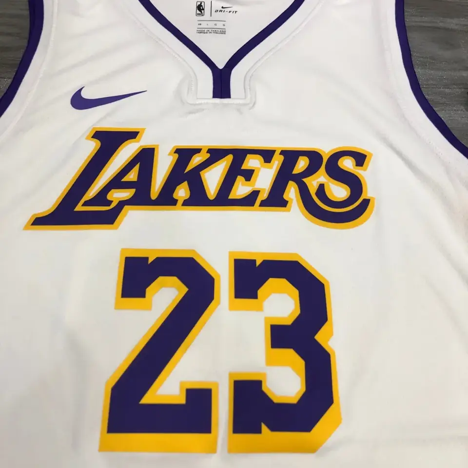 Foto 8 de Los Angeles Lakers blanco cuello en V nº 23 James