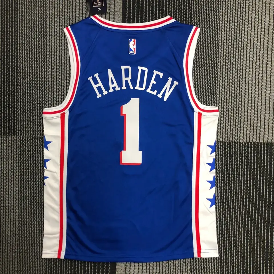 Foto 2 de 76ers cuello en V azul número 1 Harden
