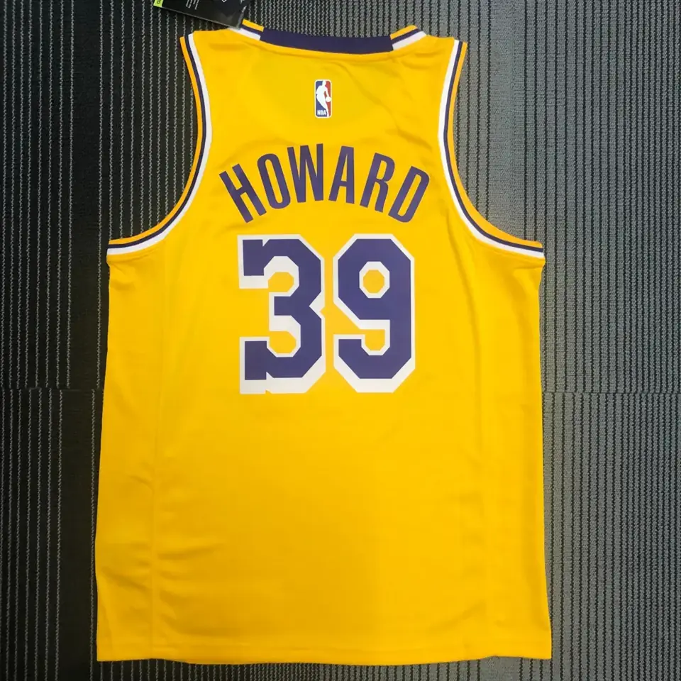 Foto 2 de Lakers de Los Ángeles cuello redondo amarillo N.º 39 Dwight Howard