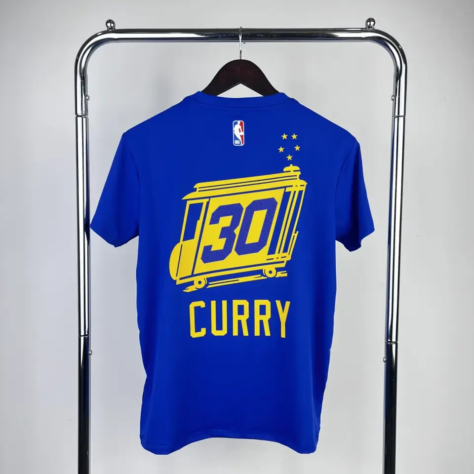Foto 2 de Warriors azul tranvía Curry Nº 30 camiseta de manga corta de secado rápido