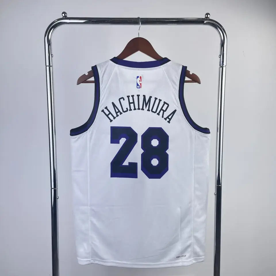 Foto 4 de Personalizado sin cambios ni devoluciones: temporada 23 Los Angeles Lakers edición ciudad nº28 Hachimura