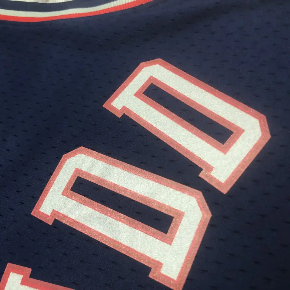 Foto 2 de MN camiseta retro termoimpresa: SW Nets temporada 06/07 azul marino nº 5 Jason Kidd