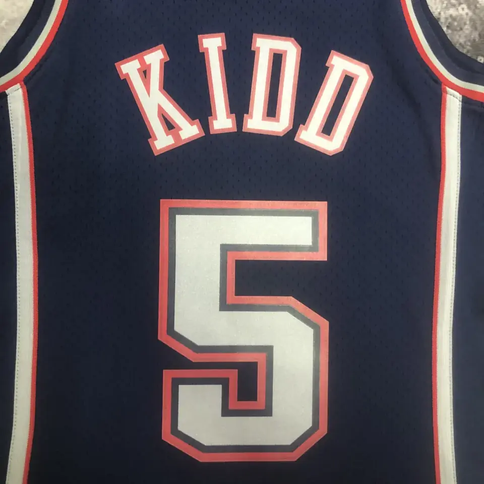 Foto 6 de MN camiseta retro termoimpresa: SW Nets temporada 06/07 azul marino nº 5 Jason Kidd