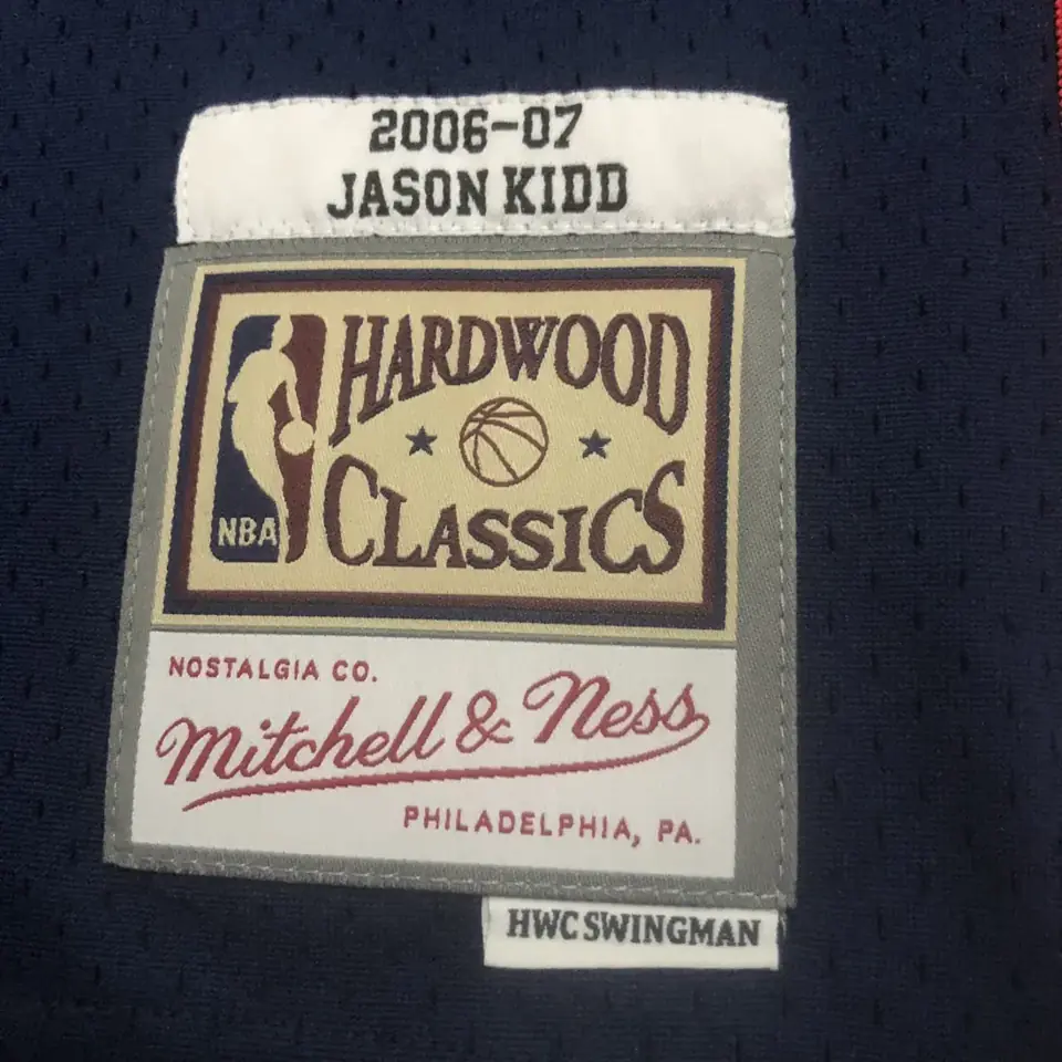 Foto 7 de MN camiseta retro termoimpresa: SW Nets temporada 06/07 azul marino nº 5 Jason Kidd