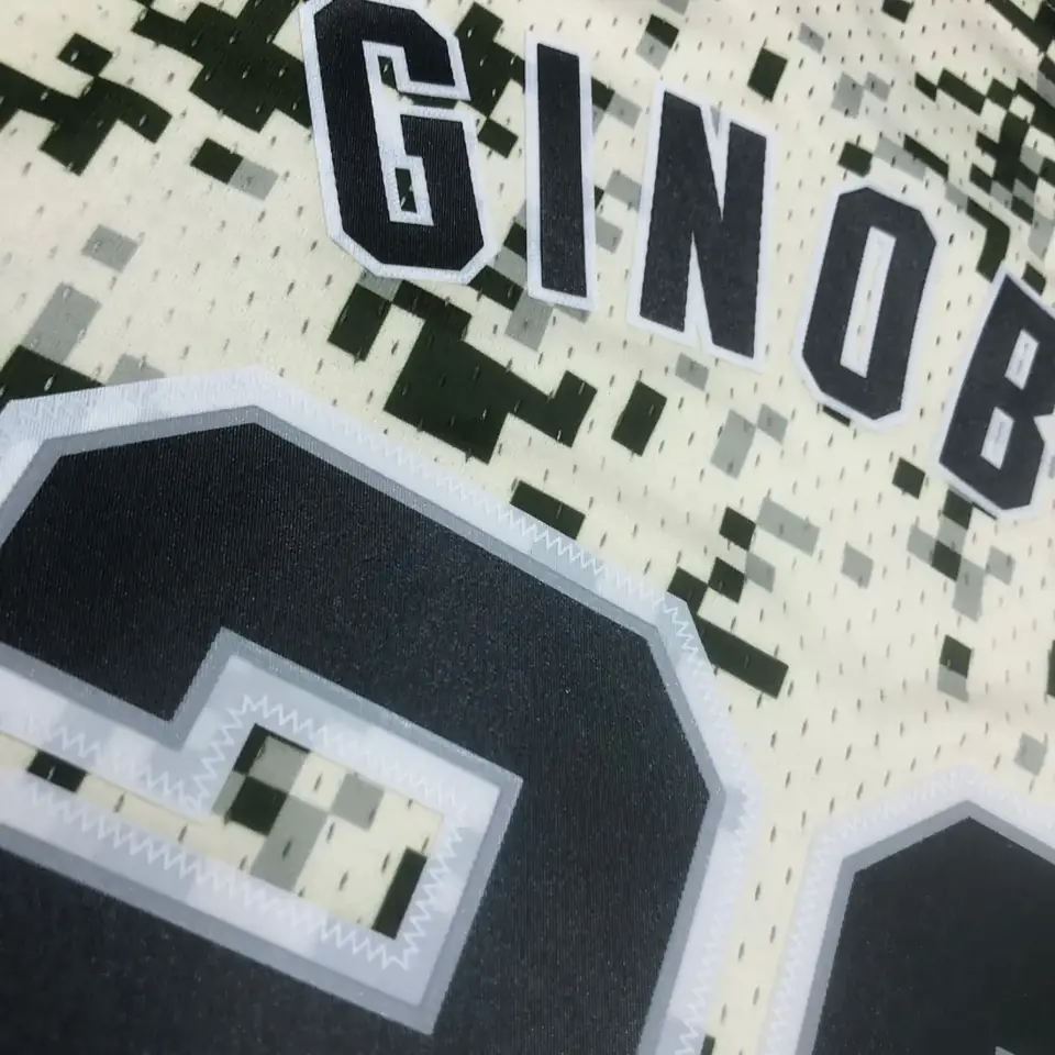 Foto 3 de Camiseta retro MN termoimpresa: SW San Antonio Spurs temporada 13/14 camuflaje n.º 20 Ginóbili