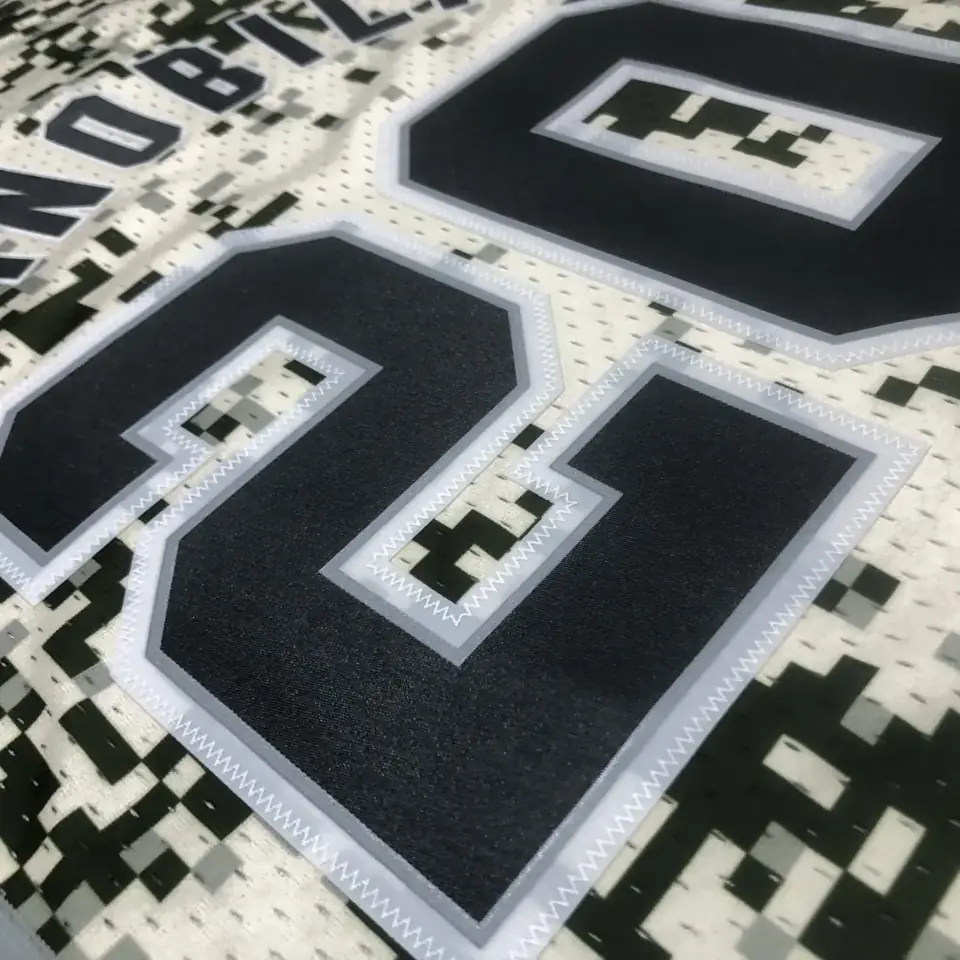 Foto 5 de Camiseta retro MN termoimpresa: SW San Antonio Spurs temporada 13/14 camuflaje n.º 20 Ginóbili
