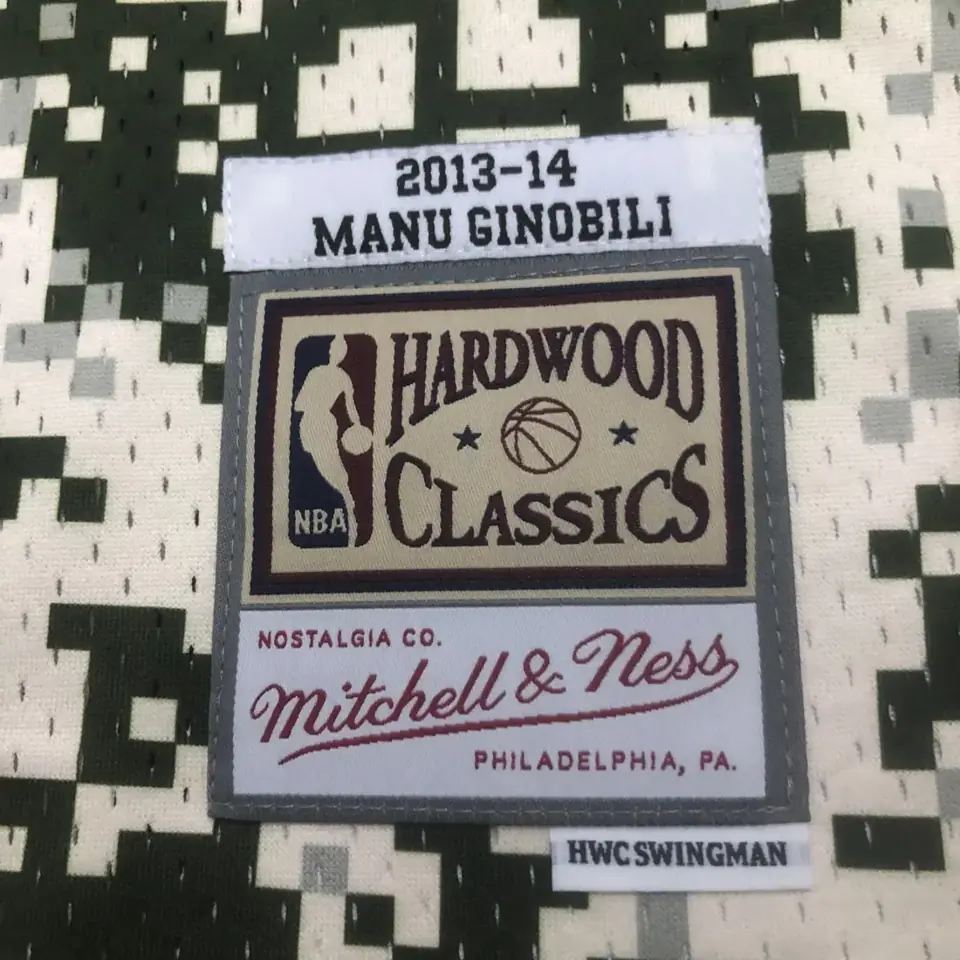 Foto 7 de Camiseta retro MN termoimpresa: SW San Antonio Spurs temporada 13/14 camuflaje n.º 20 Ginóbili