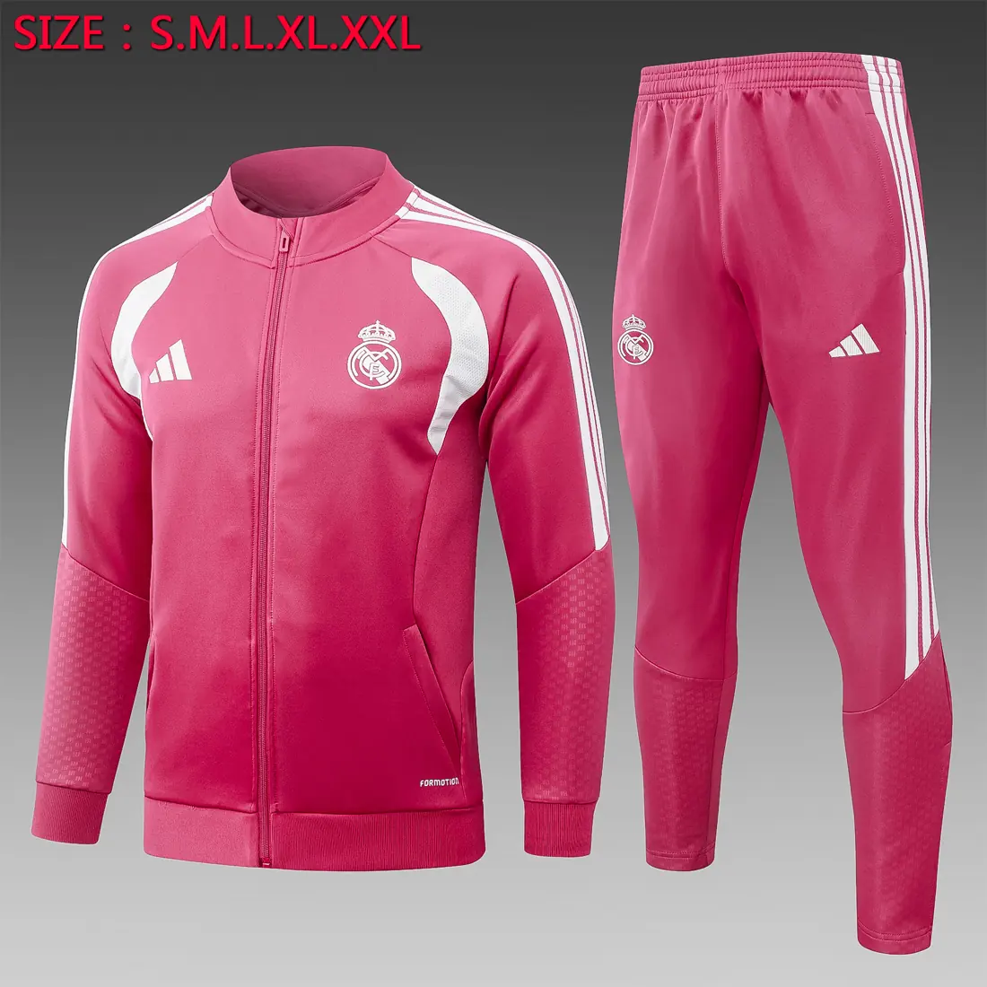 Foto 1 de A26065# 2627 cremallera larga Real Madrid rosa - Real Madrid