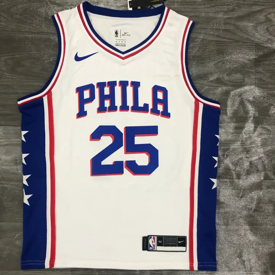 Foto 1 de 76ers cuello en V blanco nº 25 Ben Simmons