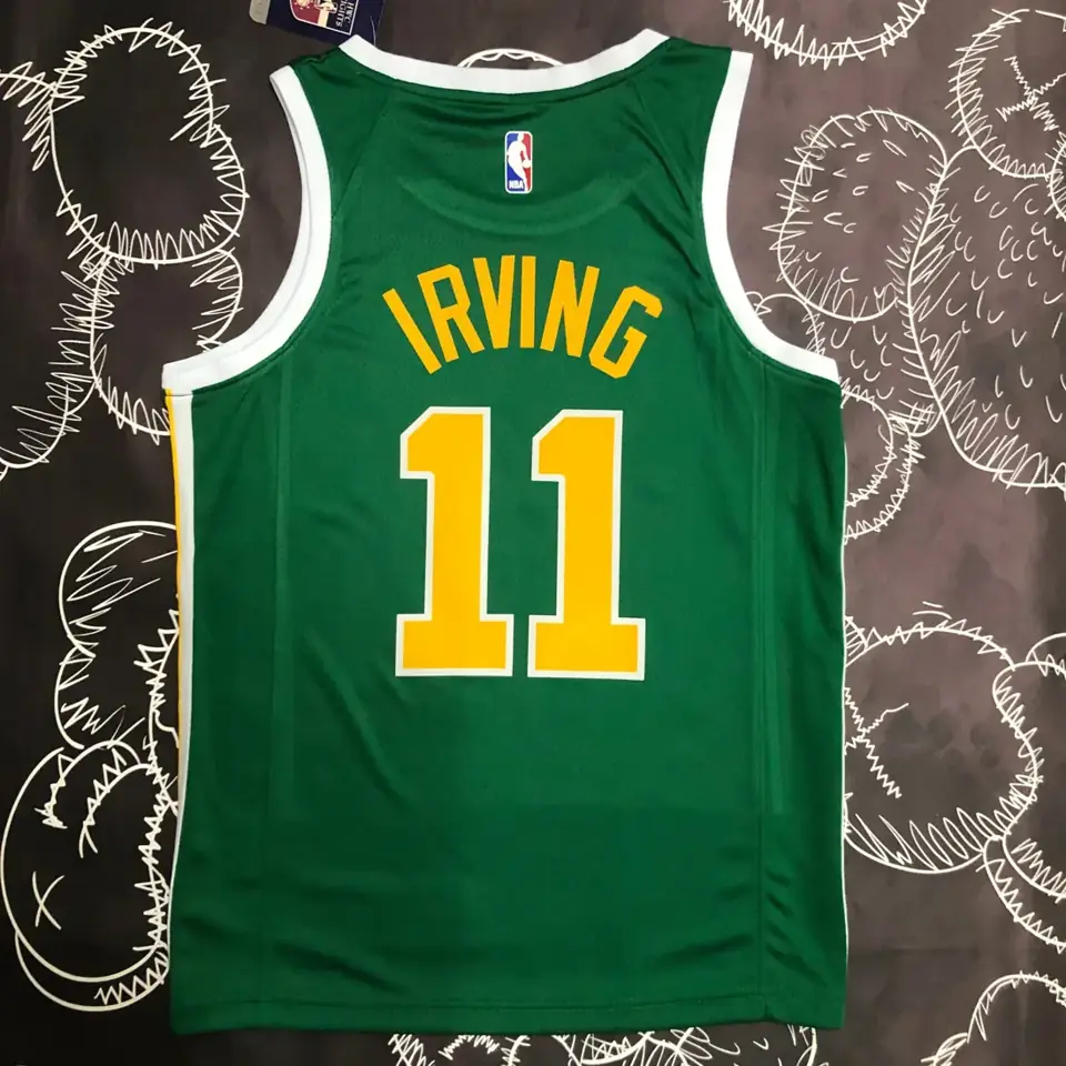 Foto 5 de Celtics verde y dorado número 11 Irving
