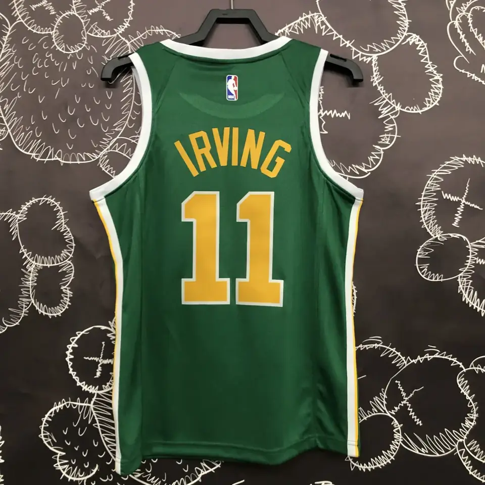 Foto 6 de Celtics verde y dorado número 11 Irving