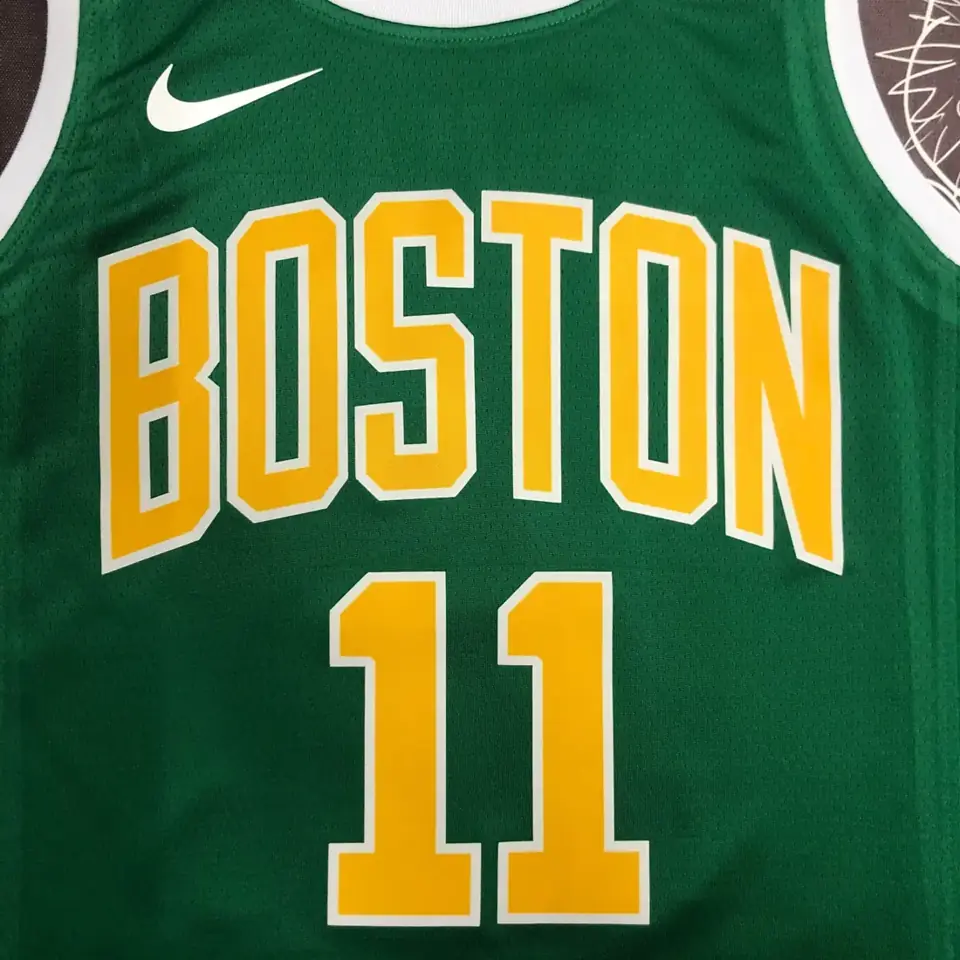 Foto 7 de Celtics verde y dorado número 11 Irving