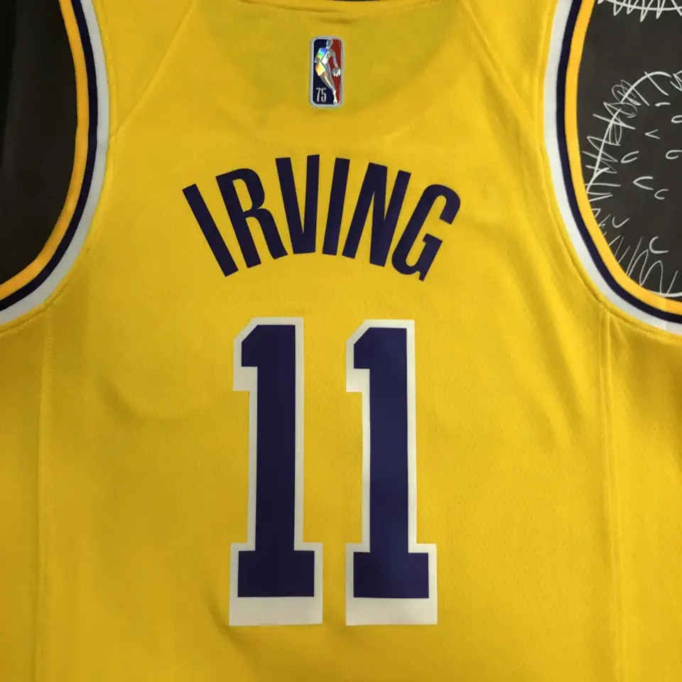 Foto 4 de 75º aniversario Lakers amarillo número 11 Irving