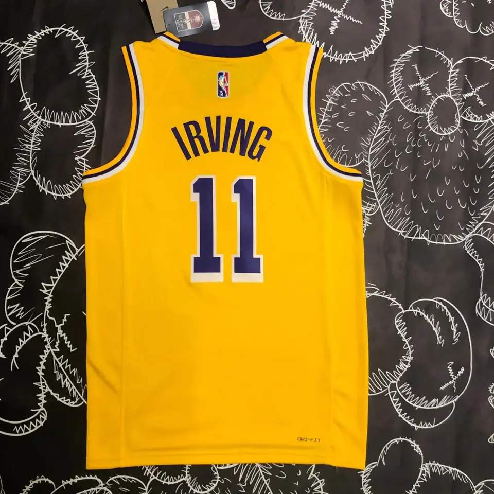 Foto 5 de 75º aniversario Lakers amarillo número 11 Irving