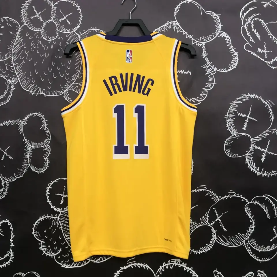 Foto 6 de 75º aniversario Lakers amarillo número 11 Irving
