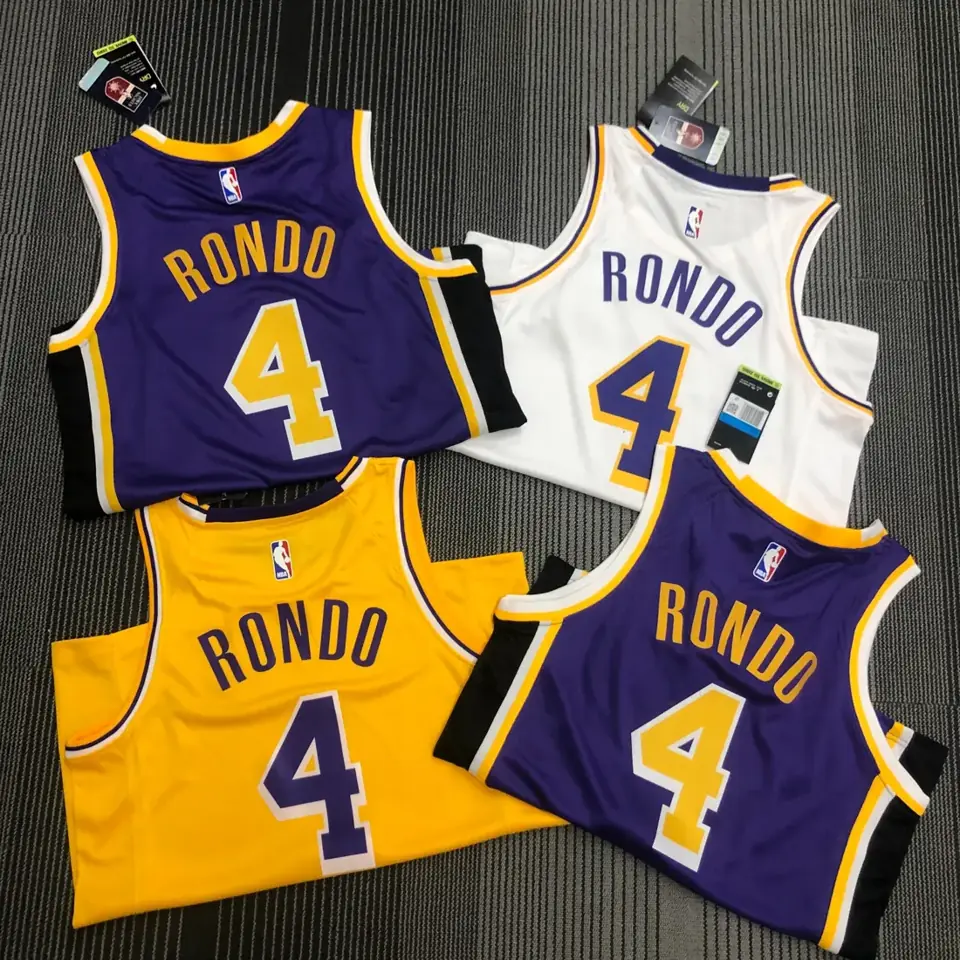 Foto 2 de Lakers cuello redondo morado (estilo Nike) nº 4 Rondo