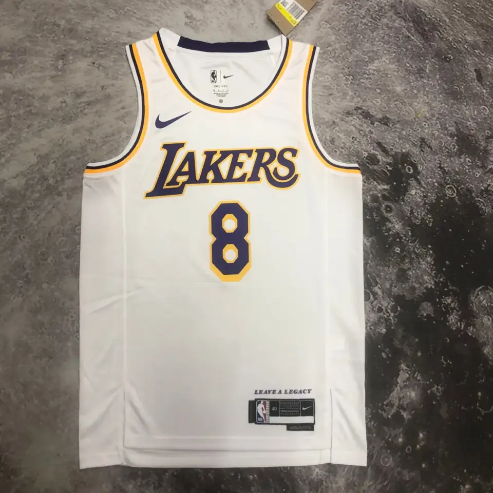 Foto 5 de Temporada 23 Los Angeles Lakers cuello redondo blanco n.º 8 Kobe
