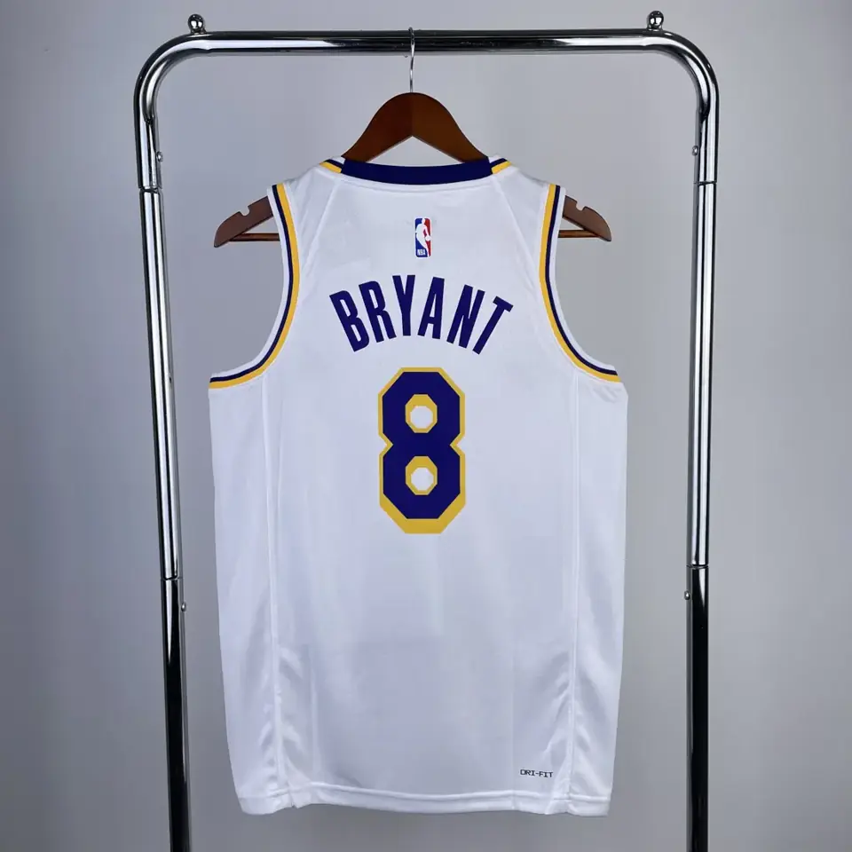 Foto 6 de Temporada 23 Los Angeles Lakers cuello redondo blanco n.º 8 Kobe