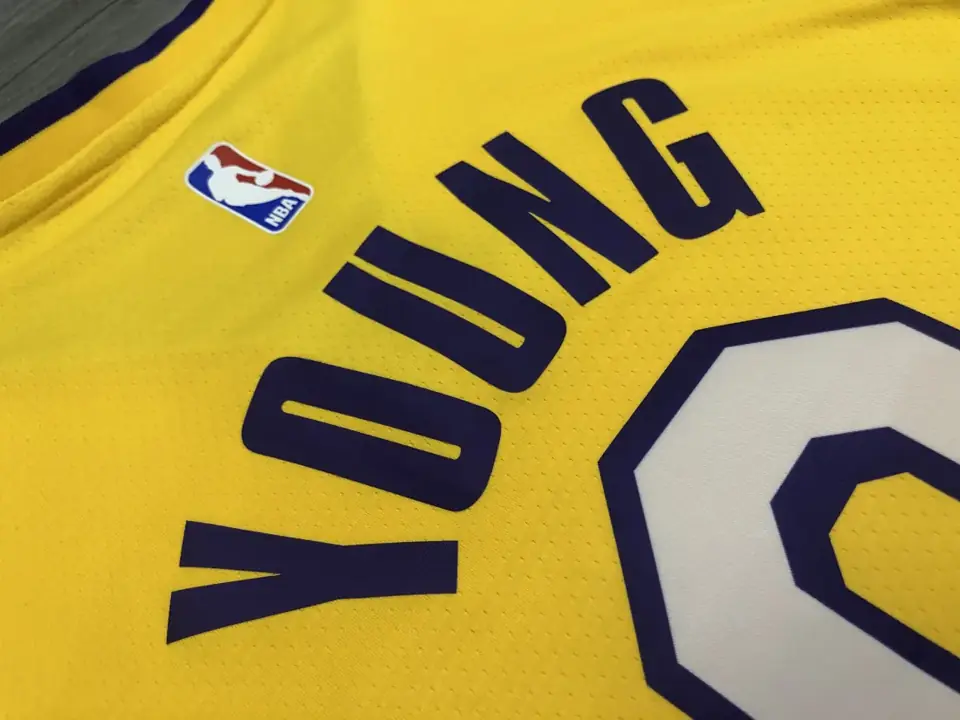 Foto 3 de Los Angeles Lakers amarillo cuello en V nº 0 Nick Young