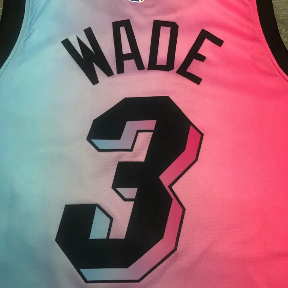 Foto 7 de Temporada 21 Heat de Miami edición ciudad con degradado, n.º 3 Dwyane Wade