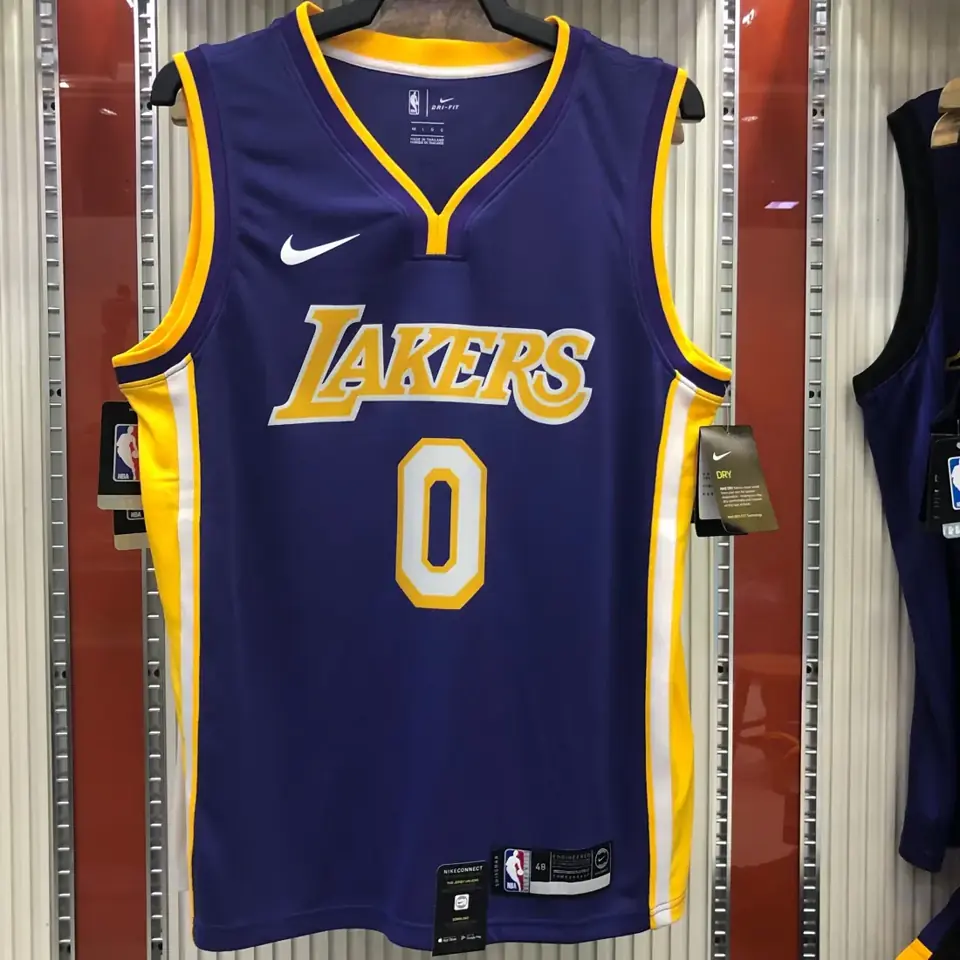 Foto 3 de Los Angeles Lakers morado cuello en V nº 0 Kyle Kuzma