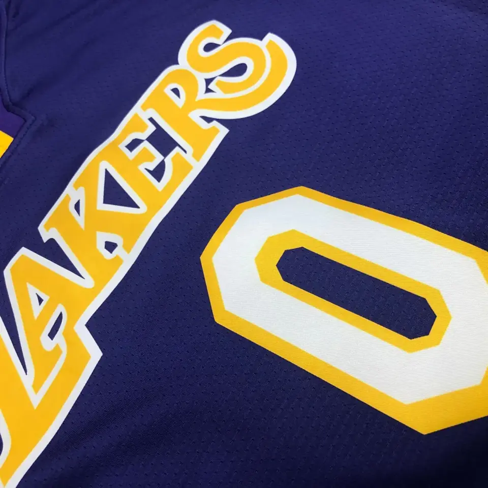 Foto 7 de Los Angeles Lakers morado cuello en V nº 0 Kyle Kuzma