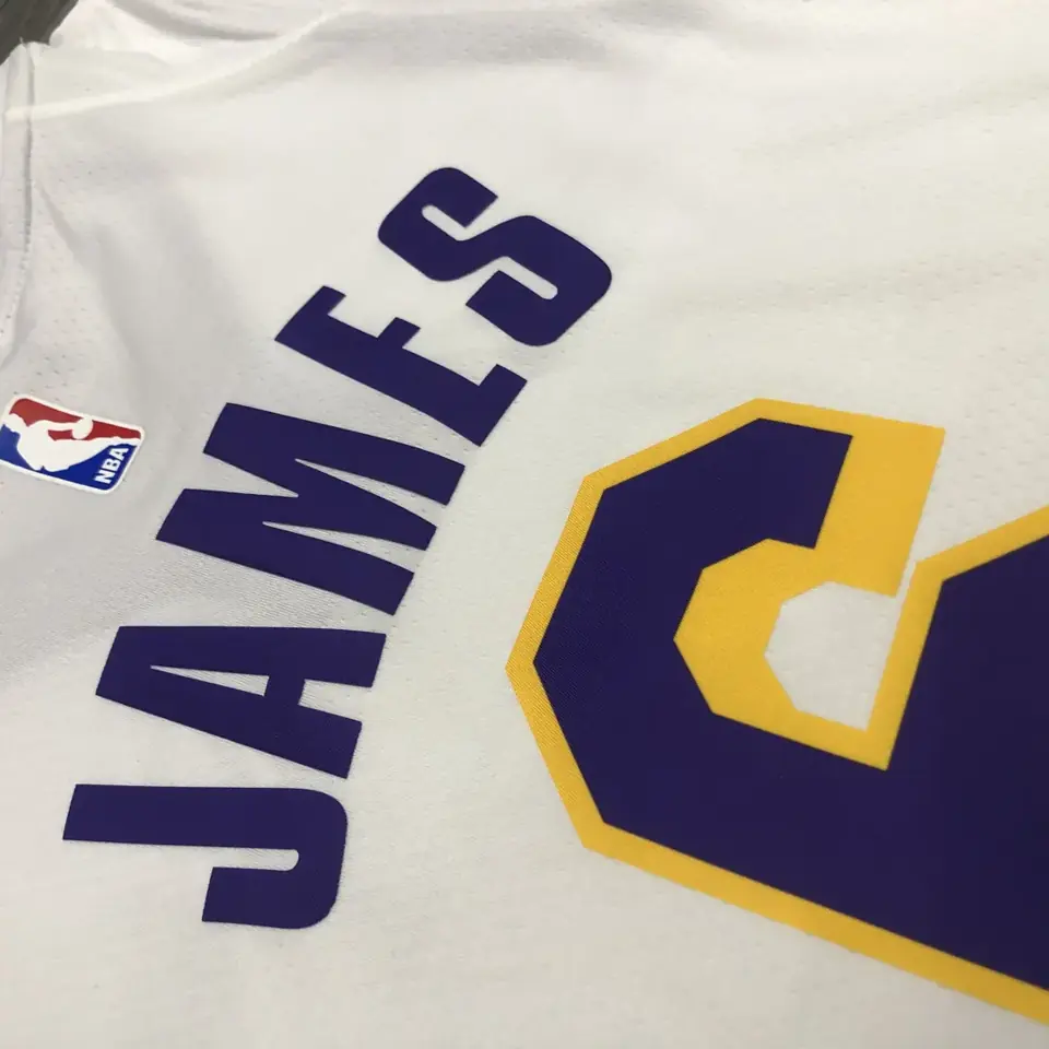 Foto 5 de Lakers de Los Ángeles blanco cuello redondo n.º 6 LeBron James