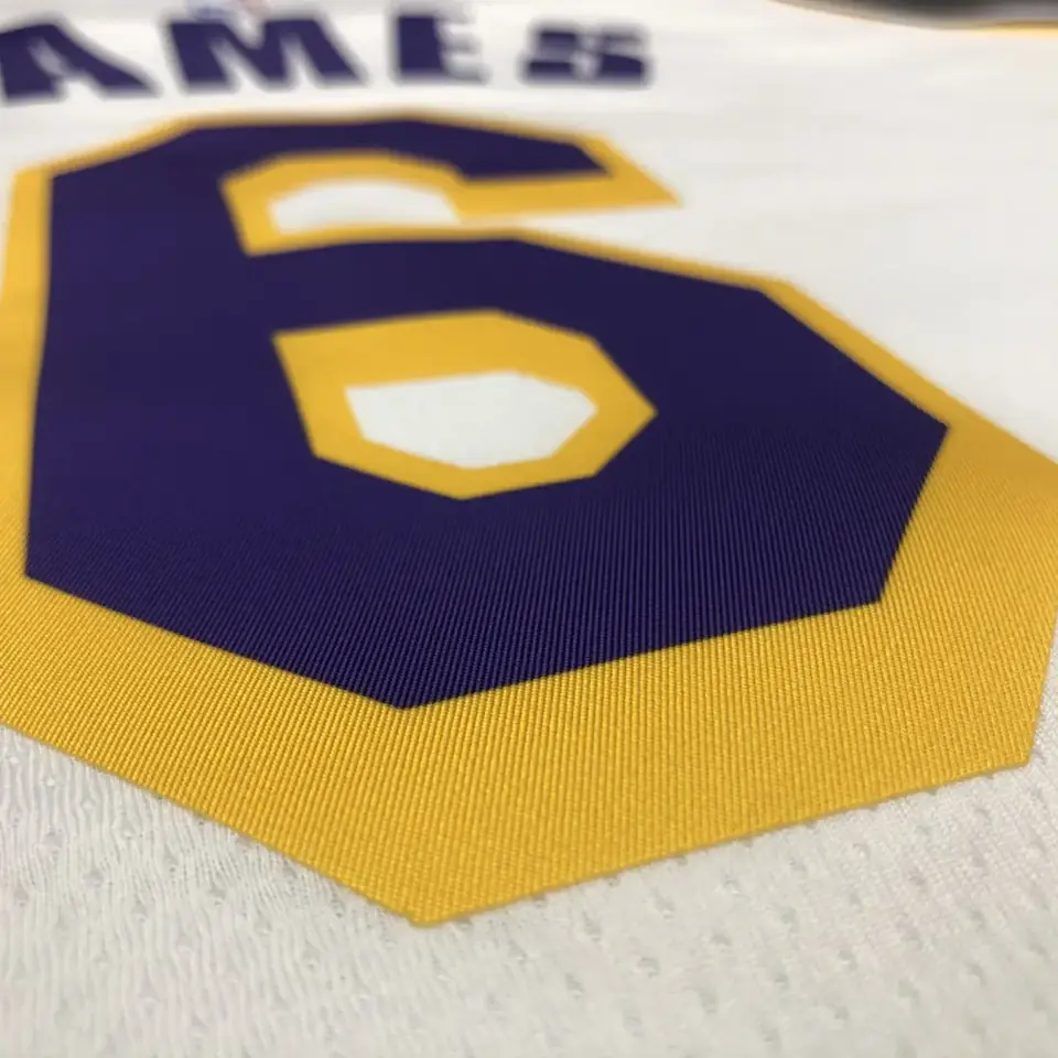 Foto 6 de Lakers de Los Ángeles blanco cuello redondo n.º 6 LeBron James