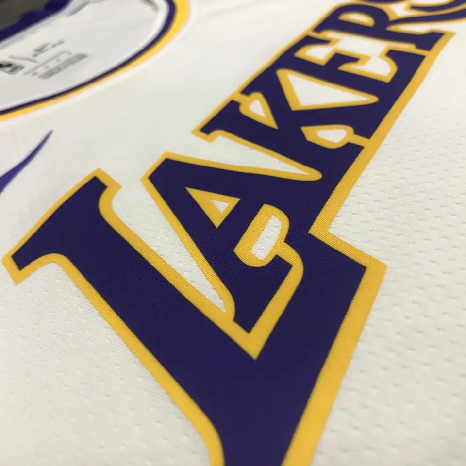 Foto 8 de Lakers de Los Ángeles blanco cuello redondo n.º 6 LeBron James