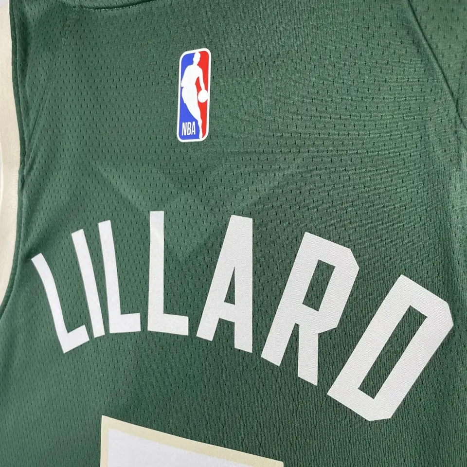 Foto 4 de Temporada 23 Bucks visitante verde número 0 Lillard